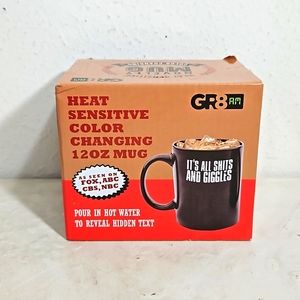 NWT gr8am 12oz color changing heat sensitive novelty ceramic coffee cup